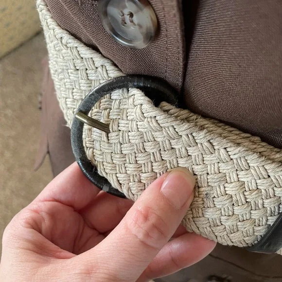 Vintage Tahari Linen-blend Utility Belted Blazer - Picture 6 of 6